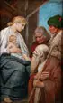 Láďa Novák, Adoration of the Shepherds, 1897, Oil on wood panel