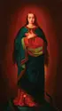 The Virgin Mary Crushing a Serpent Beneath Her Feet by German School, Oil on canvas, offered Jun 2013