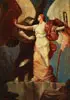 Angel of Harvest and Angel of Death by American School, Oil on canvas, offered Jun 2013