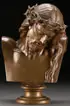 Bust of Christ by Auguste Clésinger, Bronze with light brown patina, offered Jun 2013