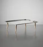 Maria Pergay, "Deer" serving tray, from the "Hunting" service