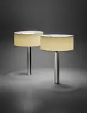 Jacques Quinet, Unique pair of table lamps, from Jacques Quinet's villa, La Renardière, Deauville