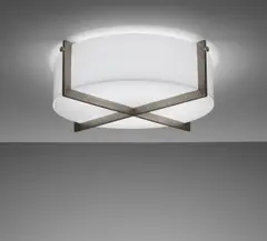 Ceiling light by Jacques Quinet, circa 1971, Acrylic, nickel-plated bronze, sold Jun 2015