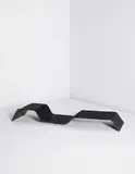 “Modulo” low table by Oscar and Anna Maria Niemeyer, circa 1978, Painted molded plywood, steel, sold Jun 2015