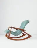 Vladimir Kagan, "Sculptured" rocking chair