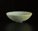 Bowl by Gertrud Natzler and Otto Natzler, circa 1950, Earthenware, green lavastone glaze, sold Jun 2015