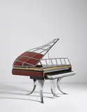 Rare "PH" Grand Piano by Poul Henningsen, circa 1934, Chromium-plated steel, Plexiglas, painted wood, wood, leather, acrylic keys, ebony, piano wire, offered Jun 2015