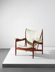 Early "Chieftain" armchair by Finn Juhl, circa 1949, Teak, leather, sold Jun 2015