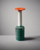 Rare vase, model no. 181, from the "Ceramiche" series by Ettore Sottsass, designed 1957, Glazed earthenware, sold Jun 2015