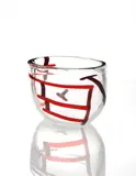 "Gatto" vase, from the "A Macchie" series by Fulvio Bianconi, circa 1952, Clear glass with colored internal decoration, sold Jun 2015