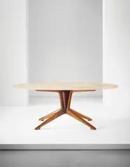 Dining table by Ico Parisi, designed 1948, produced 1950s, Walnut, marble, offered Jun 2015