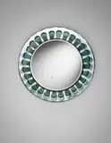 Max Ingrand, Mirror, circa 1964, Mirrored glass, colored glass, painted metal