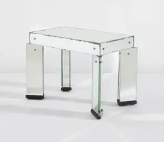 Rare occasional table by Gio Ponti, circa 1936, Mirrored glass, ebonized wood, wood, nickel-plated metal, sold Jun 2015