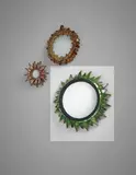 "Soleil à Pointes" mirror, model no. 1 by Line Vautrin, circa 1960, Talosel resin, colored mirrored glass, convex mirrored glass, sold Dec 2015