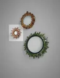 Small "Soleil à Pointes" mirror, model no. 0 by Line Vautrin, circa 1955, Talosel resin, colored mirrored glass, convex mirrored glass, sold Dec 2015