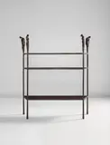 Ingrid Donat, "Petite console aux caryatides", 2003, Patinated bronze, parchment