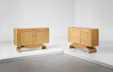 Jean Royere, Pair of "Trèfle" sideboards, from a private commission, Vincennes, France