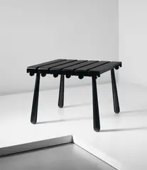 "Quille" table by Jean Royere, circa 1955, Painted wood, offered Dec 2015