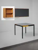 Le Corbusier, Bookshelf from a "chambre d’étudiant," Maison du Brésil, Cité Internationale Universitaire de Paris, circa 1956-1959, Oak-veneered wood, oak