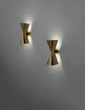 Pair of wall lights, model no. 6204 by Paavo Tynell, 1950s, Brass, painted brass, offered Dec 2015