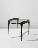 Max Ingrand, Side table, circa 1954, Mahogany, glass