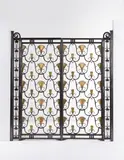 Edgar Brandt, Pair of gates, from the Pavillon de L'Intransigeant, Exposition Internationale, Paris, 1925, Wrought iron, bronze
