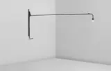 Rare "Potence" pivoting wall light, model no. 602, from the Air France office, Brazzaville, Congo by Jean Prouvé, circa 1952, Painted steel, oak, steel wire, rubber, sold Dec 2015