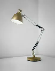 Gaetano Pesce, Early "Moloch" floor lamp, circa 1971, Anodized aluminum, aluminum, painted metal, wood
