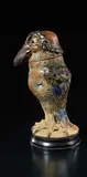 R. W. Martin & Brothers, Frabjous “Monk” bird jar and cover