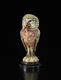 R. W. Martin & Brothers, Grotesque and bellicose "Judge" bird jar and cover