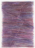 Sam Falls, Untitled (Floor Drawing), 2012, colored pencil on wove paper