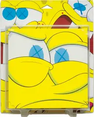 KAWSBOB (Closed Mouth) by Kaws, 2009, acrylic on canvas, in blister package with printed card, sold Mar 2014