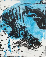 Untitled (JSS08706) by Josh Smith, 2008, acrylic silkscreen on canvas, offered Mar 2014