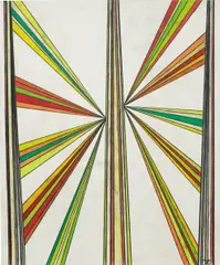Mark Grotjahn, Untitled (Butterfly), 2003, colored pencil on paper