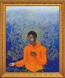Kehinde Wiley, Passing/ Posing (The Reluctant Messiah), 2002, oil on canvas, in artist's gilded frame