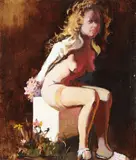 Lisa Yuskavage, Elizabeth on a Pedestal