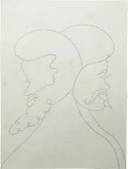 Chris Ofili, Black Cinema, 2001, pencil on paper