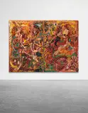 Dr. Milchsport und dein Babygesichtchen by Jonathan Meese, 2007, diptych, oil on canvas, sold Mar 2014