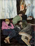 Hernan Bas, The Start of Something New, 2004, mixed media on board
