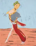 Nicola Tyson, Figure Walking, 2004, oil on canvas
