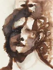 Huma Bhabha, Untitled, 2007, ink on paper