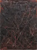 Garth Weiser, Compressor Drawing #10, 2012, acrylic, copper powder on canvas paper