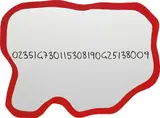 Frattali (RED) by Michelangelo Pistoletto, 1999-2000, acrylic on shaped mirror, sold Mar 2014