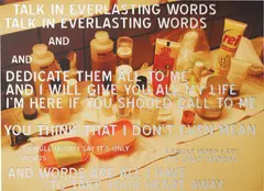 Candice Breitz, Words (from the Lyric Mirrors Series), 2006, inkjet on mirror