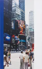 Ian Wallace, Times Square NYC (July 11, 2003) III, 2003, photo laminate, acrylic on canvas