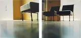 Elisa Sighicelli, Chairs, 2002, chromogenic print on light box, in 2 parts