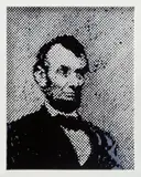 Vik Muniz, Lincoln after Brady (from Pictures of Ink)