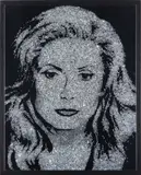 Vik Muniz, Catherine Deneuve (from Pictures of Diamonds), 2004, chromogenic print, mounted on aluminum
