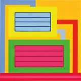 Peter Halley, Amorphous Compression, 2009-10, acrylic , Roll-A-Tex on canvas