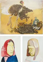 Neal Tait, Three works: (i) Untitled, 2007; (ii) Acceptance, 2001; (iii) The Hat, 2001, oil on linen